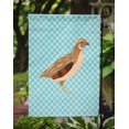 thumbnail image 3 of Carolines Treasures BB8129GF Golden Phoenix Quail Blue Check Garden Flag, 3 of 3