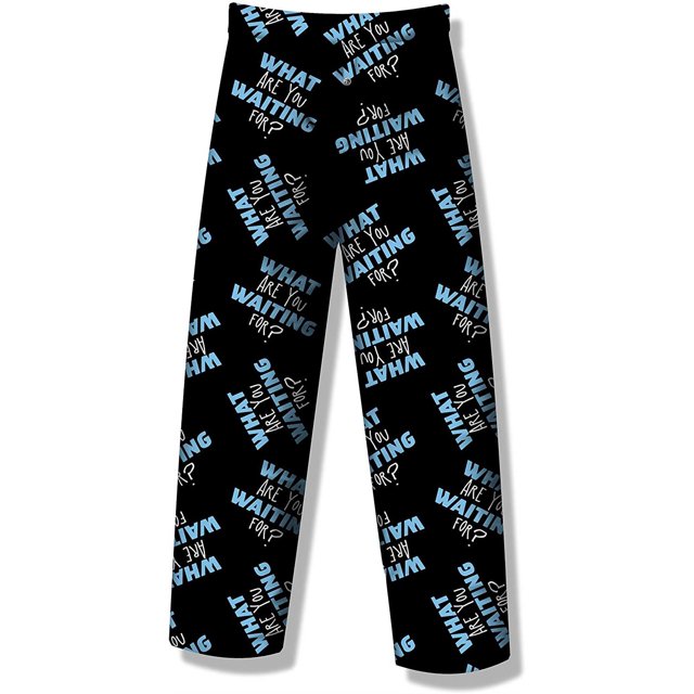 Fun Boxers Pantalon de Pyjama et de Détente pour Hommes Amusant avec Mots Imprimés Amusants