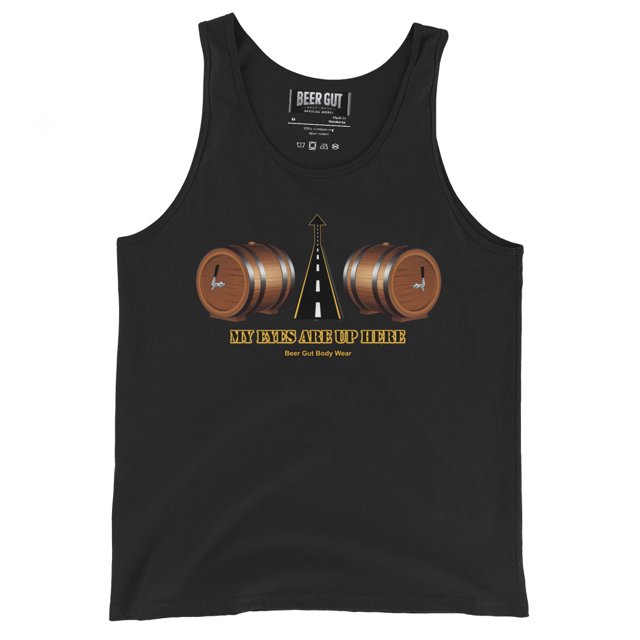 My eyes are up here Men's Tank Top