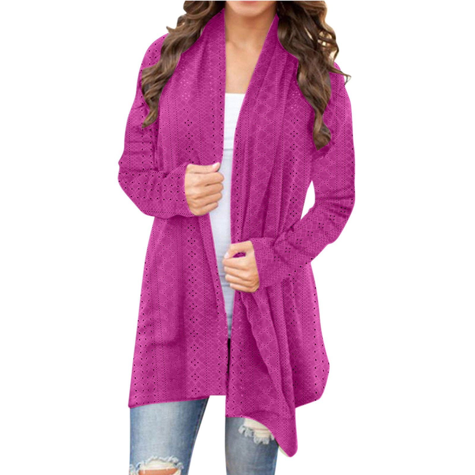 Knee Length Cardigan Split Front Sweater Cardigan Tops for Women Womens Long Sweaters Open Front Shawl Neck Cardigan Women Womens Sweaters Fall Cardigan Come Mono Cardigan Knit Long Sweater Fall