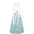 thumbnail image 4 of zanvin Robe Longue Maxi Sans Manches à Col en V pour Femmes, Décontractée, Grande Taille, à Imprimé Floral, 4 of 5