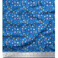 thumbnail image 1 of Soimoi Poly Georgette Fabric Dot,Floral & Insect Clip Art Printed Fabric 1 Yard 42 Inch Wide, 1 of 3