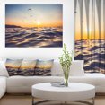 thumbnail image 1 of Orange Tinged Sea Waters at Sunrise - Beach Photo Canvas Print, 1 of 3