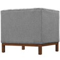 thumbnail image 3 of LexMod Panache Fabric Armchair, Expectation Gray, 3 of 5