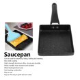 thumbnail image 3 of Japanese Omelette Pan, Tamagoyaki Rectangular Non Stick Saucepan Plastic Handle Black Omelet Frying Pan, 3 of 9