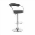 thumbnail image 1 of Zool Contemporary Adjustable Faux Leather Barstool - Black Licorice, 1 of 2