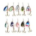 thumbnail image 2 of Lifelike Bass Spoon Baits,10pcs Fishing Lures Topwater Topwater Spinnerbait Spinnerbait Versatile Functionality, 2 of 14