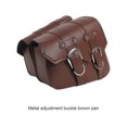 thumbnail image 4 of Baohd Universal Motorcycle Wallets Cards Money Large Capacity Saddle Storage Bag Portable Adjustable Side Pack Tool Bags Set 2 Brown 1 Pair, 4 of 7