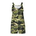 thumbnail image 4 of Penkiiy Combinaison Décontractée Sans Manches pour Femme, Polyester, Vert, 2TG, 4 of 6