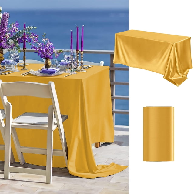 Tablecloths Can Be Cut Solid Color Glossy Satin Cloth Tablecloth for High-end Hotel Banquet Wedding
