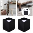 thumbnail image 4 of Furniture Bed Riser Chair Leg Lifts Couch Lifter Square 6x5cm Black, 4 of 8