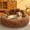 Coffee, variant on Paw Shape Dog Bed, Usavan All Seasons Warm Cozy Pet Cushion, Removable Washable Soft Dog Mat for Small Medium Dogs Sofa House