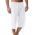 thumbnail image 1 of Weiqiqre Mens Pants Solid Color Casual Pants Casual Loose Straddle Pants Amall Foot Pants Full Length Pants Perfect for Outdoor Work and Casual Streetwear in Spring and Fall Seasons, 1 of 7