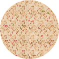 thumbnail image 1 of Ahgly Company Tapis d'Intérieur Ronds Transitionnels Orange Lavables à la Machine, 3 Pieds Rond, 1 of 7