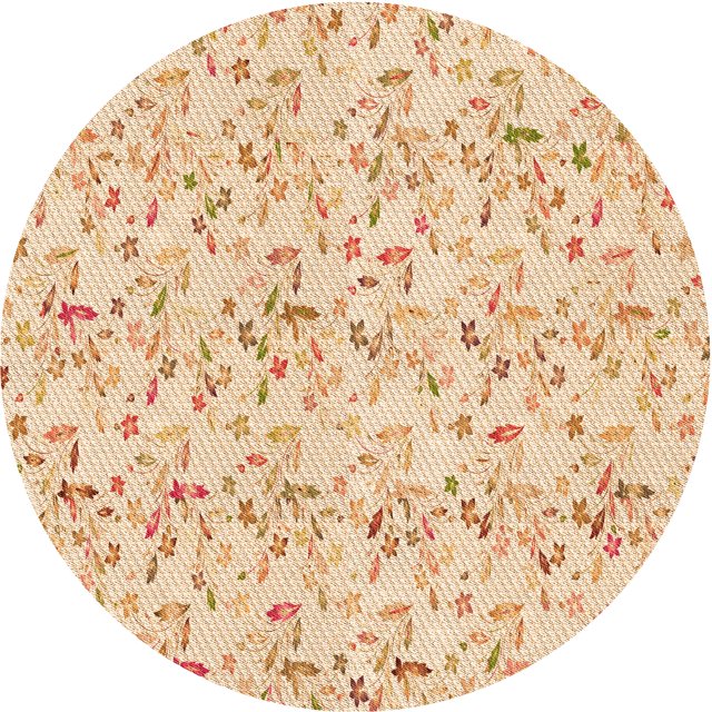 Ahgly Company Tapis Rond Lavable en Machine Intérieur Transitionnel Orange, 4 Pieds Rond