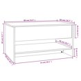 thumbnail image 4 of vidaXL Coffee Table Smoked Oak 80x50x40 cm Engineered Wood, 4 of 5