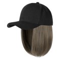 thumbnail image 1 of EGNMCR Wigs Human Hair Straight Short Bob Wig Baseball Wig Baseball Cap Hair Wig Hats With Hair Baseball Cap With Hair Extensions For Women Straight Short Bob Wig the bands, 1 of 2