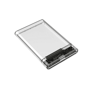Gris transparent HDD Cas pour la boîte dure 2.5 1 cm HDD Pièce jointe SATA à USB 3.0 Type C 3.1 Cas de disque dur externe