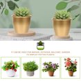 thumbnail image 4 of Plants Pot Metal Planter Modern Style Flower Pot Indoor Plants Succulents Planting Container, 4 of 8