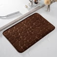 thumbnail image 1 of Iumwxz area rug 1pc Foam Bath Rug Embossed Bathroom Mat Water Absorbent And Washable Bath Rugs Non-Slip Thick Soft And Comfortable Carpet For Show mat carpet rugs for living room Coffee polyester, 1 of 4