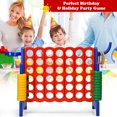 thumbnail image 3 of Gymax 2.5Ft 4-to-Score Giant Game Set Basketball Hoop Ring Game Outdoor Indoor, 3 of 9