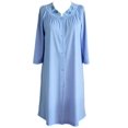 thumbnail image 1 of Velrose Lingerie Shadowline Short 3/4 Sleeve Button Down Robe 77280/77280X, 1 of 4