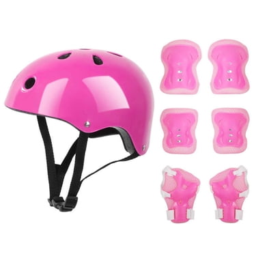 Ensemble de 7 Pcs Casque pour Enfants Genouillères Coudières Vélo Patin Bicyclette Protections