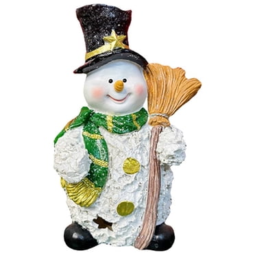 BINGLI Lighted Christmas Table Decorations, LED Lighting Snowman Tabletop Figurine, Winter Xmas Decor for Home Indoor Kitchen Room Holiday Party (Snowman)