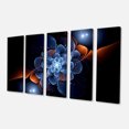 thumbnail image 2 of Fractal Flower with Orange Flame - Floral Canvas Art Print, 2 of 3