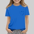 thumbnail image 4 of RXIRUCGD 2025 Vêtements d'Été pour Enfants Nouveaux T-Shirts d'Été pour Enfants Manches Raglan Manches Courtes T-Shirt Graphique Col Rond T-Shirt Filles Haut Décontracté, 4 of 5