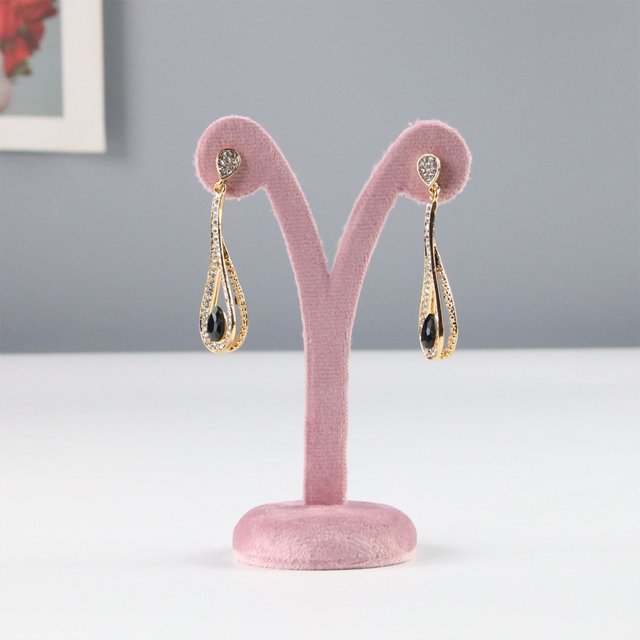 mmirethe Jewelry Display Stand Velvet Necklace Bracelet Holder Bracelets Rack Organizer Layout Props Home Shop Showcase Green Type 14