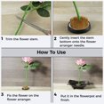 thumbnail image 4 of Flower Pin Holder Kit - 3PCS Japanese Floral Holder Needle Straightening Tool, 4 of 7