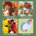 thumbnail image 4 of 5-Piece Wheat Straw Plates Set Eco Stackable Dinnerware Dishwasher Safe Plant Fiber Dinner Plates, 4 of 6