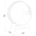 thumbnail image 4 of Better Homes & Gardens Bellamy Patio Outdoor Round Wicker Chair - Brown, 4 of 8