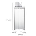 thumbnail image 1 of Plastic Laundry Washing Up Powder Container Soap Detergents Storage Box Lid, 1 of 11