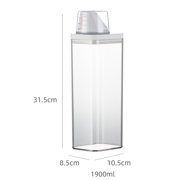 Plastic Laundry Washing Up Powder Container Soap Detergents Storage Box Lid