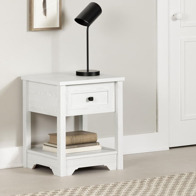 Table de bout, fini Pin blanc, collection Farnel de Meubles South Shore