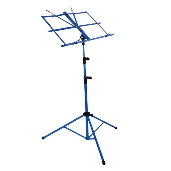 tredstone Portable Folding Sheet Music Stand with Carry Bag Blue
