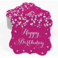 thumbnail image 2 of Inkdotpot Real Silver Foil Bracket Shape Paper Hang Tags Happy Birthday Favor Tags Pack Of 100, 2 of 6