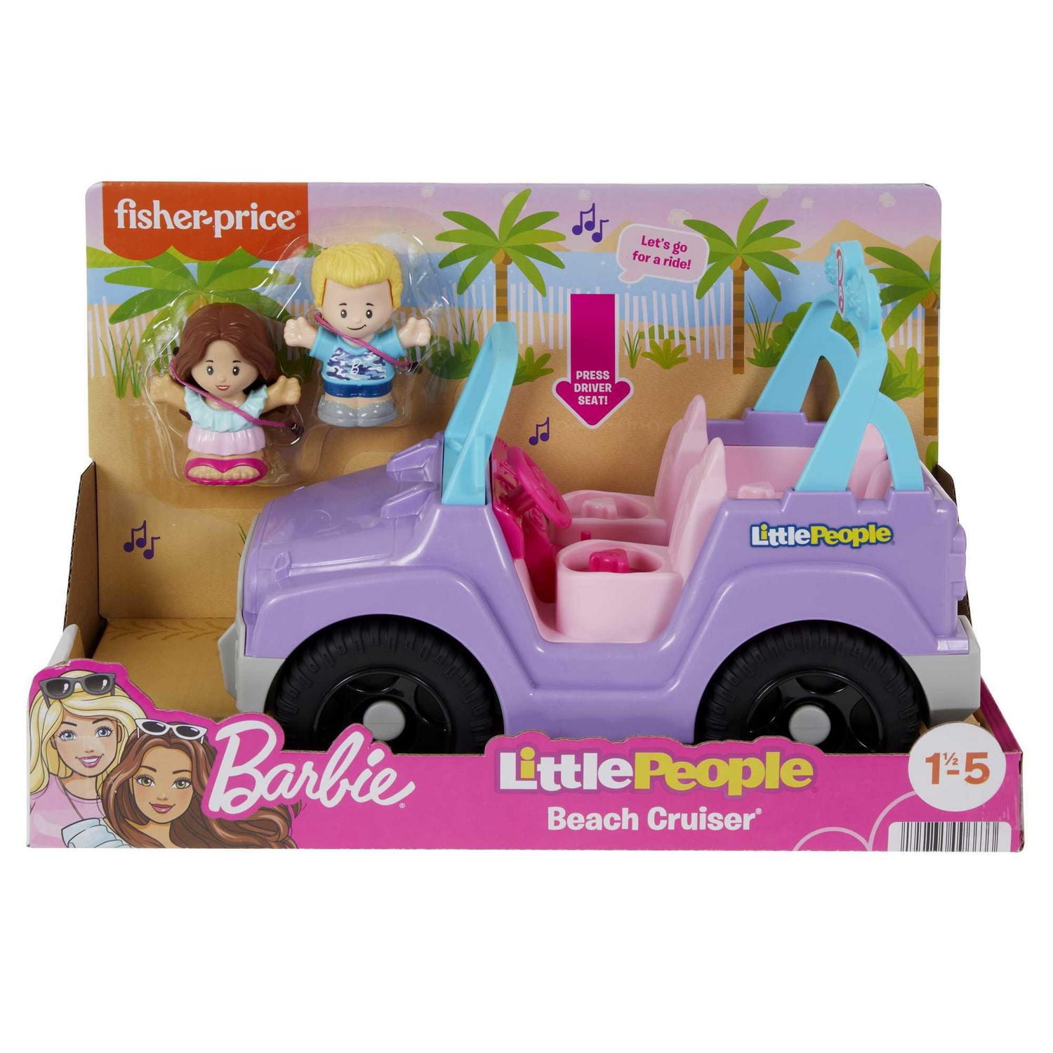 Little People Barbie Véhicule de plage - Version anglaise