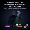 thumbnail image 2 of Razer Pro Click V2 Vertical Wireless Mouse – Brand New| 6 Button Ergonomic Design | One Click AI Prompt | Supports Windows & Mac | 2.4GHz, Bluetooth, or USB C Wired Mode - Chroma RGB, 2 of 9