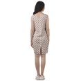 thumbnail image 4 of Moomaya Printed Women Back Slit Dress Sleeveless Scoop Neck Mini Shift Dress, 4 of 4