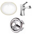 thumbnail image 1 of American Imaginations 19.5-in. W Oval Bathroom Undermount Sink Set In White - Chrome Hardware AI-26603, 1 of 8
