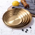 thumbnail image 1 of MesaSe Metal Stainless Steel Storage Tray  Snack Fruit Cosmetics Organizer Dinner Plates Container Decor, 1 of 8