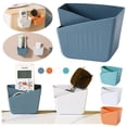 thumbnail image 3 of WHEANG Clearance Wall-mounted Adhesive Storage Multi-function Mobile Phone Holder Bedside Bathroom Storage Box, 3 of 3