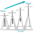 thumbnail image 3 of Stanz (TM) 4PCS RV Trailer Camper Aluminum 6,000 lbs 17” Extends Stabilizer Stacker Jack Stand, 3 of 5