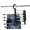 thumbnail image 4 of 5 Tier Clothes Hanger Multi-function Stainless Steel Pants Trousers Racks Clothes Storage Drying Hanger, 4 of 10