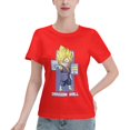 thumbnail image 1 of Women's Basic Short Sleeve T-Shirt Super Saiyan, 1 of 6
