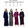 thumbnail image 2 of Women's Flannel Robe Zipper Front Long Plush Full Length Bathrobe with Pockets M-XL, 2 of 7