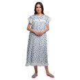 thumbnail image 2 of Moomaya Chemise de Nuit à Manches Courtes pour Femmes, en Coton Imprimé, 2 of 6